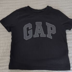 GAP Kids Black Tee with Gray Logo